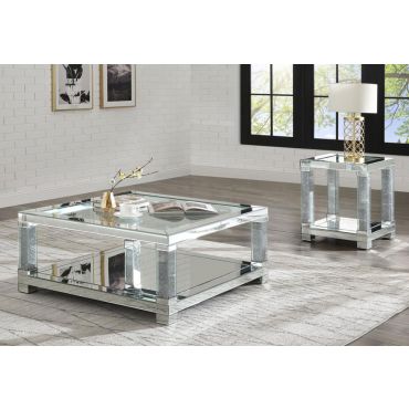 Anderson Square Mirrored Coffee Table