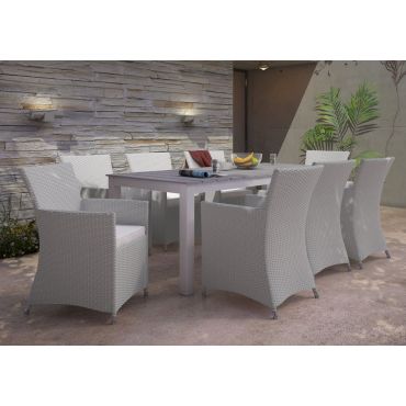 Ansonia Outdoor 9-Piece Dining Table Set