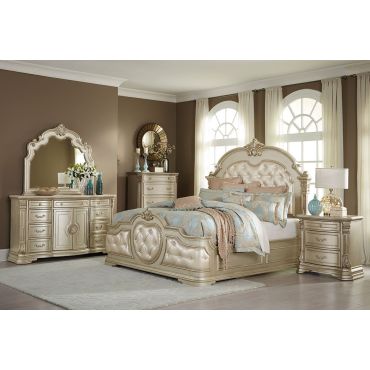 Antoinetta Champagne Finish Bedroom Furniture