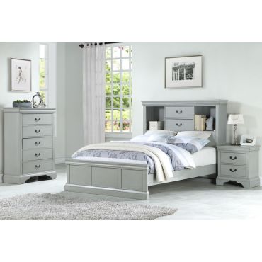 Aris Silver Finish Youth Bedroom