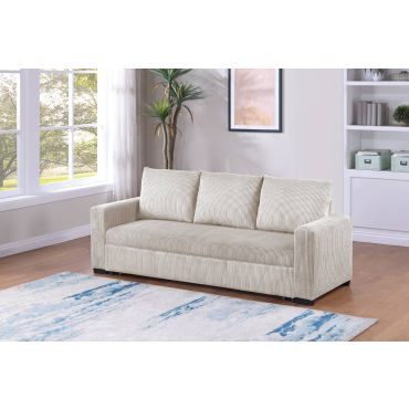 Aristo Ivory Corduroy Sofa Bed