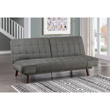 Armas Grey Chenille Futon