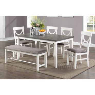 Armus 6-Piece Dining Table Set With Bench