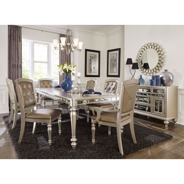 Arsenia Mirrored Dining Room Furniture Set