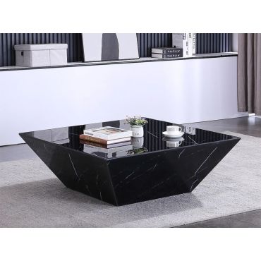 Artos Black Marble Square Coffee Table