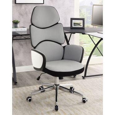Ashton Black Leather Office Chair