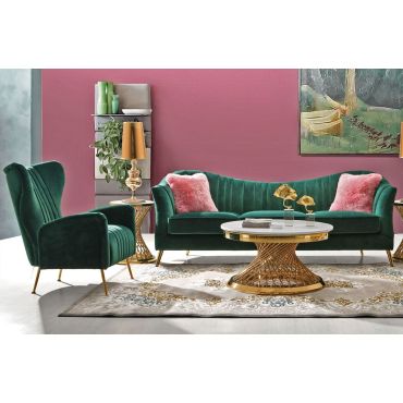 Margo Modern Design Sofa Emerald Green