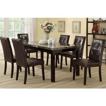 Avery Marble Top Dining Table Set