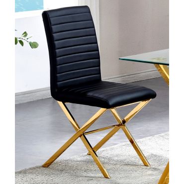 Xavia Gold Finish Dining Chairs