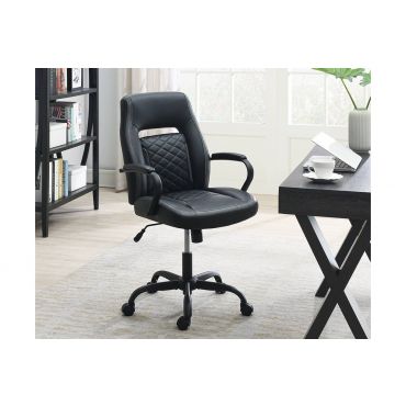 Balt Black Leather Office Chair