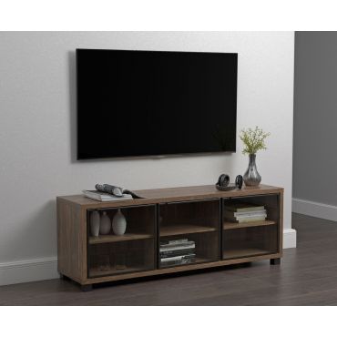 Bandera Aged Walnut Finish TV Stand