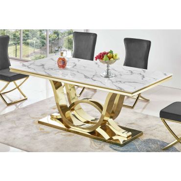 Baristo Marble Top Dining Table