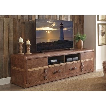 Barra Vintage TV Stand Top Grain Leather