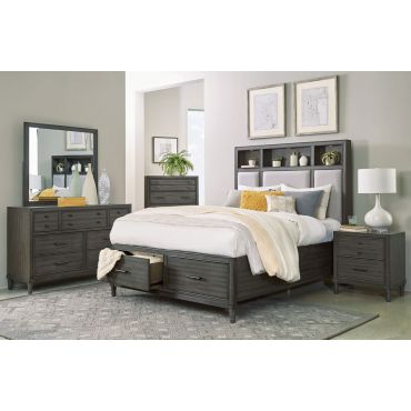 Bayler Grey Finish Bedroom Set