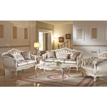 Bencivenni Pearl White Classic Sofa Collection