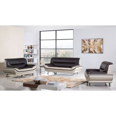 Betta Modern Style Two Tone Sofa Set