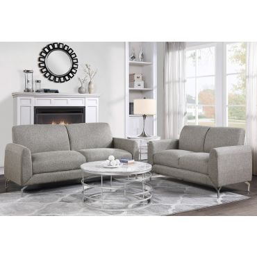 Trasey Modern Sofa Light Grey Linen