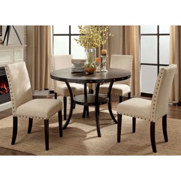 Biony Industrial Style Round Table Set