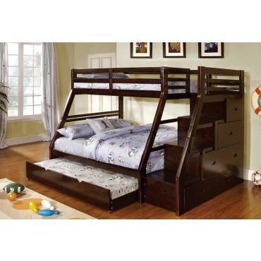 Elling Twin Over Full Staircase Bunk Bed