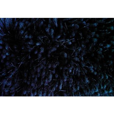 Shag Visco Hand Tufted Black Rug