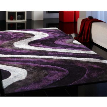 Purple Living Shag Rug Collection 112