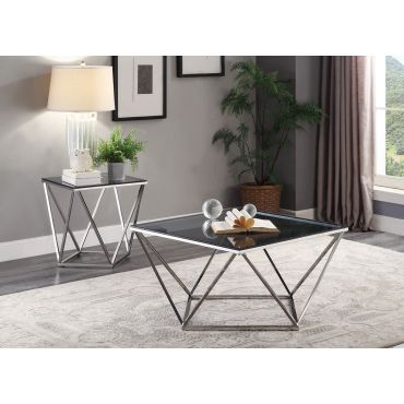 Boga Black Glass Top Coffee Table