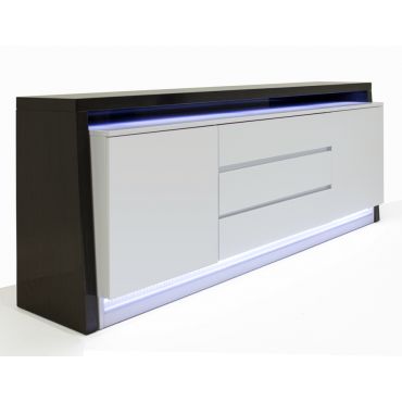 Boyton Grey Lacquer Server With LED Light