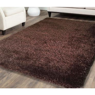 Shag Visco Hand Tufted Brown Rug