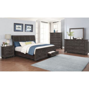 Cadero Sleigh Bedroom Set With Storage