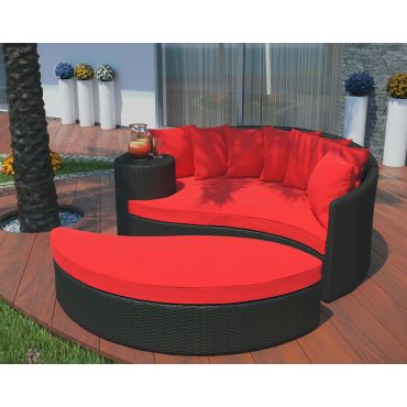 Caitlin Modern Daybed With Ottoman