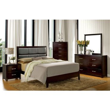 Calvina Bedroom Furniture Espresso Finish