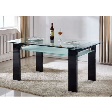 Camila Black Modern Dining Table