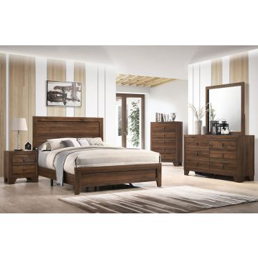 Carissa Rustic Brown Bedroom Set