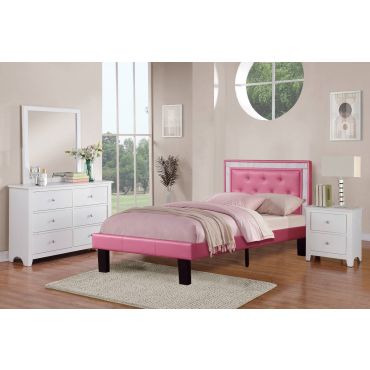 Carlina Crystal Tufted Modern Bed