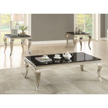 Carnell Modern Glass Top Coffee Table