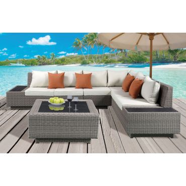 Carrasco Outdoor Sectional With Coffee Table