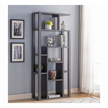 Cassidy Rustic Grey Bookcase