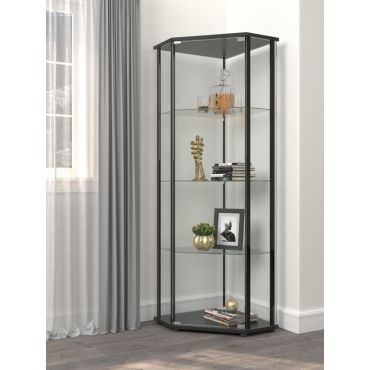 Casten Glass Corner Curio Cabinet