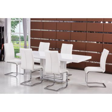 Centro White Modern Dining Table