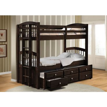 Chairlie Espresso Finish Bunkbed Set