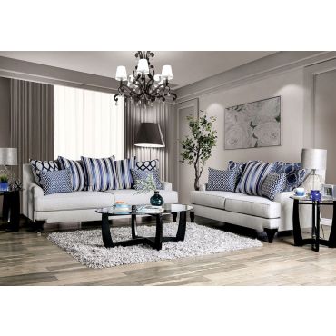 Charley Light Grey Chenille Sofa