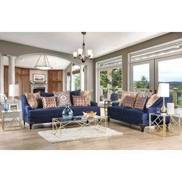 Charley Contemporary Style Fabric Sofa