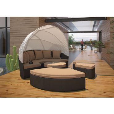 Charlotte Outdoor Daybed With Canopy