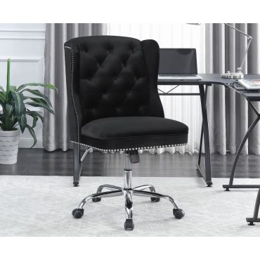 Chester Black Velvet Office Chair