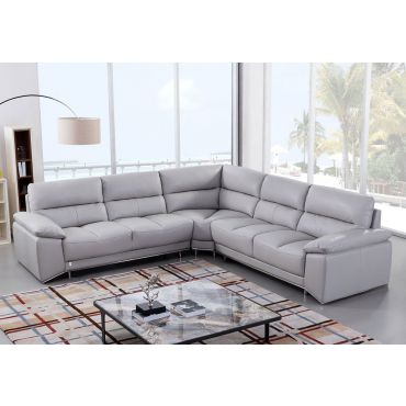 Chiara Italian Leather Modern Sectional