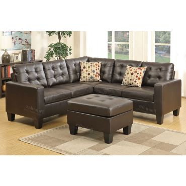 Circa Casual Sectional Tufted Leather