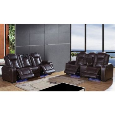 Citadel Brown Power Recliner Sofa Set