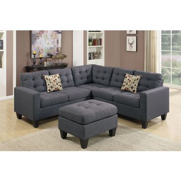 City Fabric L Shape Sofa