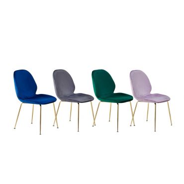 Cleland Velvet Fabric Dining Chairs