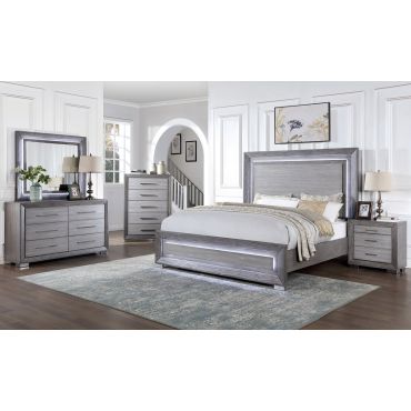 Clint Rustic Grey Bedroom Set